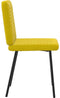 vidaXL - Eetkamerstoelen - 2 - st - fluweel - geel
