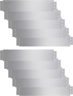 vidaXL - Grasboorden - 10 - st - 100x20 - cm - gegalvaniseerd - staal