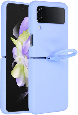 Accezz Liquid Silicone Backcover - Samsung Galaxy Z Flip 4 - Schokabsorberend - Paars