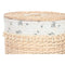 Wasmand Home ESPRIT Natuurlijk vlechtwerk Shabby Chic 45 x 45 x 55 cm 3 Onderdelen