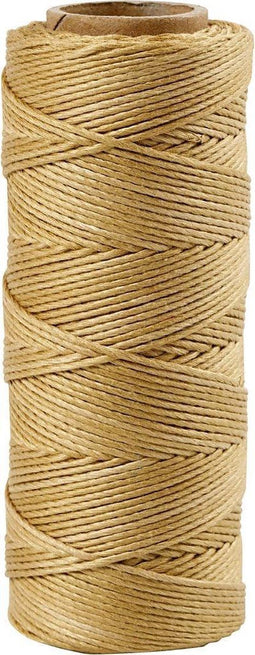 Bamboekoord, dikte 1 mm, 65 m, goud