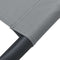 vidaXL - Loungebed - met - luifel - grijs