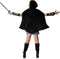 Dressforfun Behendige jageres - Verkleedkostuum dames - Grijze jurk met cape - Maat L