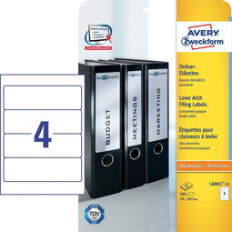 Avery - Ordnerrugetiketten - 192 x 59 mm - permanent klevend - wit (1 stuk)