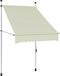 vidaXL - Luifel - handmatig - uittrekbaar - 100 - cm - crème