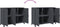 vidaXL - Dressoir - 100,5x39x72 - cm - staal - antracietkleurig