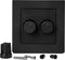 DUO Dimmer Afdekplaat | Matzwart | ION INDUSTRIES