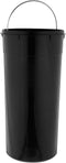 5Five prullenbak/pedaalemmer Bamboe - zwart - metaal - 30 liter - 38 x 29 x 60 cm - keuken