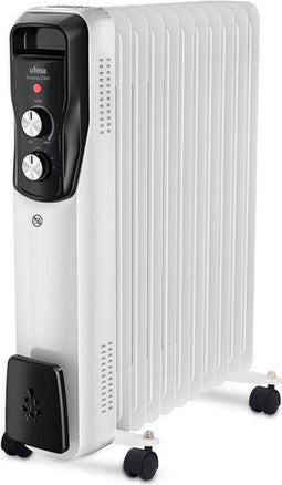 Ufesa Antares 2500 - Elektrische Oliekachel - 2500W 11 Verwarmingselementen - Wit
