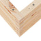 vidaXL - Plantenbak - 80x80x46 - cm - massief - grenenhout