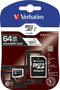 Verbatim microSDXC - 64GB - Class 10 - incl Adapter