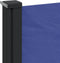 vidaXL - Windscherm - uittrekbaar - 100x500 - cm - blauw