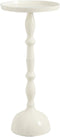 Mica Decorations Duco Bijzettafel - H54 x Ø25 cm - Gerecycled Aluminium - Off-white