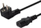 Savio CL-146 - Voedingskabel - 3 m IEC C13 Schuko - Zwart