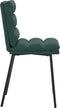 vidaXL - Eetkamerstoelen - 2 - st - fluweel - donkergroen