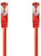 Nedis CAT6 Netwerkkabel - RJ45 Male - RJ45 Male - S/FTP - 0.50 m - Rond - LSZH - Rood - Polybag