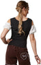 Dressforfun Kostuumblouse Sissi - Dirndl Blouse - Carmenhals Veter Kanten Details - 100% Katoen