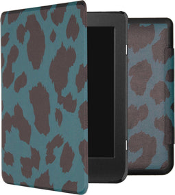 imoshion E-reader Hoesje - Geschikt voor Kobo Nia - Design Sleepcover Bookcase - Green Leopard