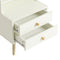 SoBuy Nachtkastje FBT101-W - Bijzetkastje - 2 uitschuifbare lades - 43 x 36 x 81 cm - Wit