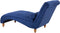 MURET - Chaise longue - Blauw - Symmetrisch - Polyester
