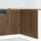 vidaXL - Keuken - onderkast - Kalmar - bewerkt - hout - bruin - eikenkleur
