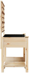 vidaXL - Tuinbak - met - Trellis - en - Plank - 115x59x152 - cm - Massief - Hout - Vuren