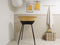 LUMA Honey Mustard - Bad- en verzorgingsset - Babybadje billendoekjesdoos kam borstel thermometer - Zwart - Honing Mosterd