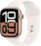 Apple Watch Series 10 - Smartwatch - 42mm GPS Aluminium Sportbandje M/L Rosé Goud (Crème)