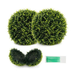 Coast Set van 2 Kunstbollen - UV-bestendig en Waterdicht - 55 cm Groen (2 stuks)