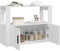 vidaXL Dressoir - 80x30x60 cm - bewerkt hout - wit