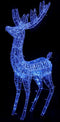 vidaXL - Kerstdecoratie - rendier - 250 - LED's - blauw - 180 - cm - acryl