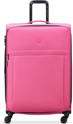 Delsey Paris x United Colors of Benetton - BE 4-wiel trolley L 76 cm - uitbreidbaar met TSA-slot - donkerblauw