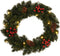 vidaXL - Kerstkransen - 2 - st - met - decoratie - 45 - cm - groen