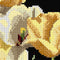Thea Gouverneur - Borduurpakket met telpatroon - 3065.05 - Voorgesorteerde DMC Garens - Tulpen - Zwart Aida - 24 cm x 24 cm - DIY Kit