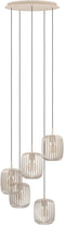 EGLO Romazzina - Hanglamp - 5xE27 - Ø 50 cm - Zandkleur