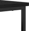 vidaXL - Dressoir - Zwart - Eiken - 100x35x80 - cm - Samengesteld - Hout - en - Staal