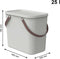 Rotho - Prullenbak van 25L - Opbergcontainer - Wit