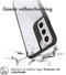 iMoshion Hoesje Geschikt voor Samsung Galaxy S22 Hoesje - iMoshion Rugged Hybrid Case - Zwart / Transparant