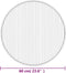 vidaXL - Vloerkleed - rond - 60 - cm - bamboe - lichtnaturel