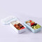 Bento Box - Lunchbox met 2 vakken en eetstokjes - Grijs