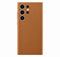 Samsung Galaxy S23 Ultra - Leather Case - Krasbestendig - Bruin