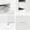 vidaXL - Ladekast - met - Wielen - Wit - 55x45x33.5 - cm - Bewerkt - Hout