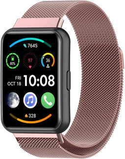 imoshion Milanees magnetisch bandje - Geschikt voor Huawei Watch Fit 2 - Roze