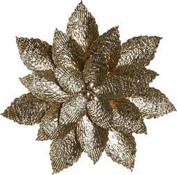Wanddecoratie DKD Home Decor 56 x 4,5 x 56 cm Bloem Gouden Modern