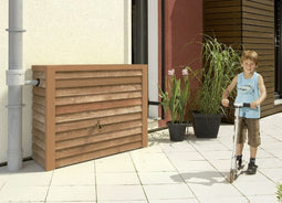 Garantia Woody - Regenton 350L met kraantje en vulautomaat - Lichtbruin