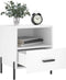 vidaXL - Nachtkastje - 40x35x47,5 - cm - bewerkt - hout - wit