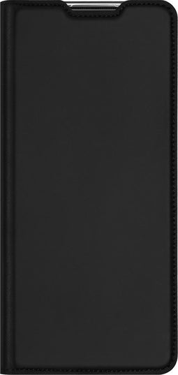 Dux Ducis Hoesje Met Pasjeshouder Geschikt voor Motorola Moto G9 Plus - Dux Ducis Slim Softcase Bookcase - Zwart