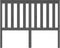 vidaXL - Hoofdbord - 126x6x101 - cm - massief - grenenhout - grijs