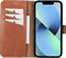 NorthLife - Geschikt voor iPhone 13 Pro Max - Lederen Afneembare 2-in-1 bookcase hoes - Cognac