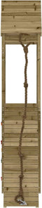 vidaXL - Speelhuis - met - klimwand - geïmpregneerd - grenenhout